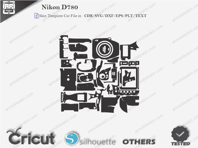Nikon D780 Skin Template Vector