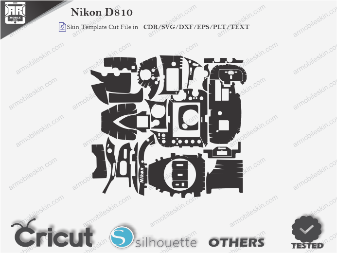 Nikon D810 Skin Template Vector