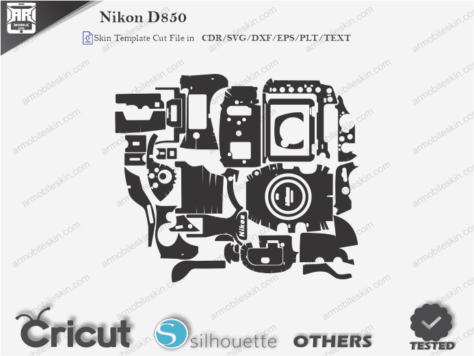 Nikon D850 Skin Template Vector