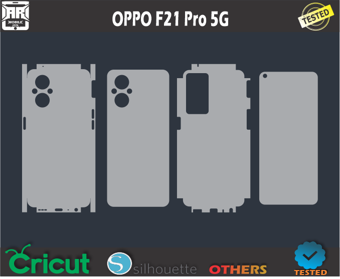 OPPO F21 Pro 5G Skin Template Vector