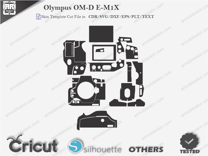 Olympus OM-D E-M1X Skin Template Vector