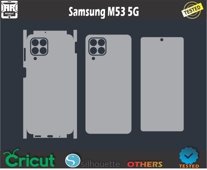 Samsung M53 5G Skin Template Vector