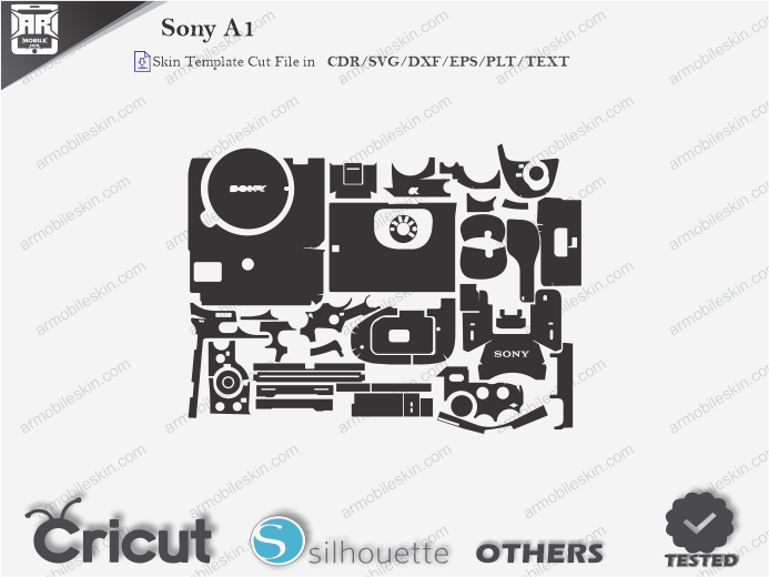 Sony A1 Skin Template Vector
