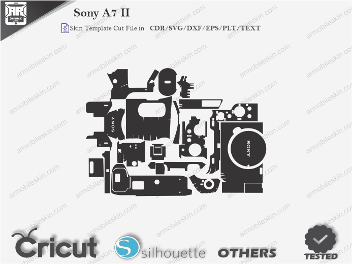 Sony A7 II Skin Template Vector