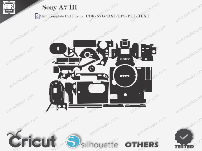 Sony A7 III Skin Template Vector