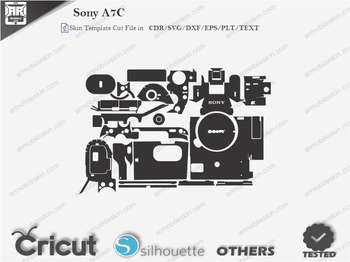 Sony A7C Skin Template Vector