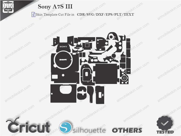 Sony A7S III Skin Template Vector
