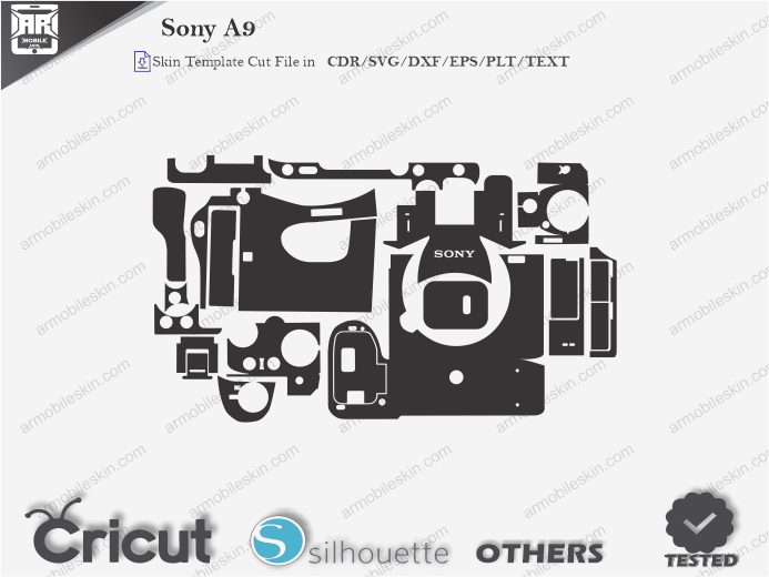 Sony A9 Skin Template Vector