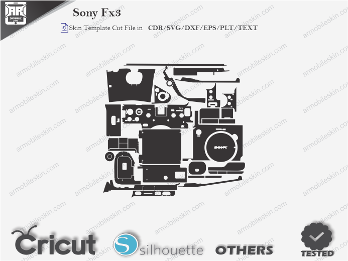 Sony FX3 Skin Template Vector