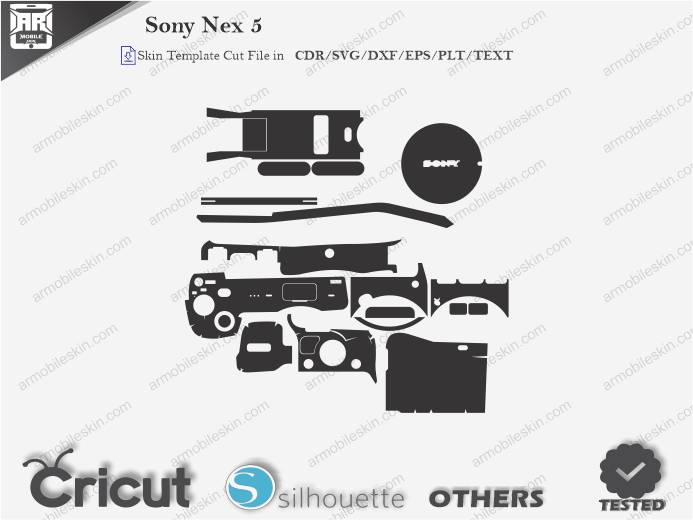 Sony Nex-5 Skin Template Vector