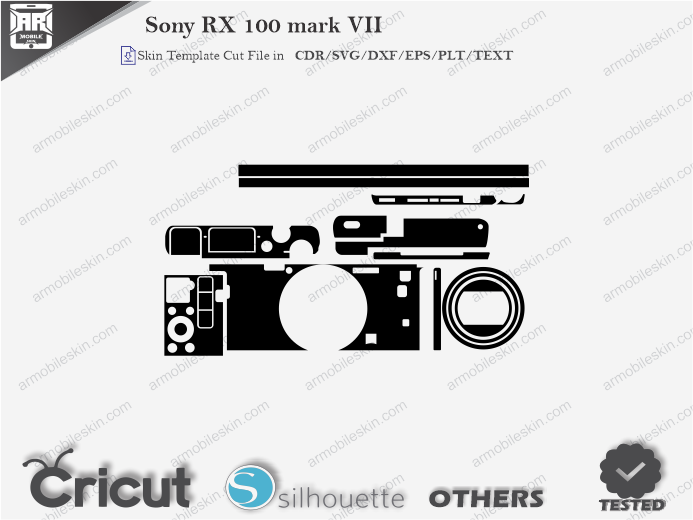 Sony RX100 Mark VII Skin Template Vector