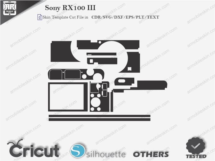 Sony RX100 III Skin Template Vector