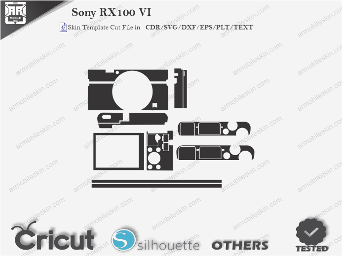 Sony RX100 VI Skin Template Vector