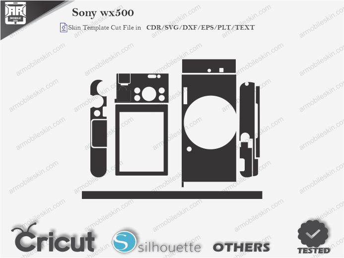 Sony wx500 Skin Template Vector