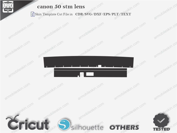 Canon EF 50mm f/1.8 STM lens Skin Template Vector