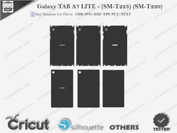 Galaxy TAB A7 LITE – (SM-T225) (SM-T220) Skin Template Vector