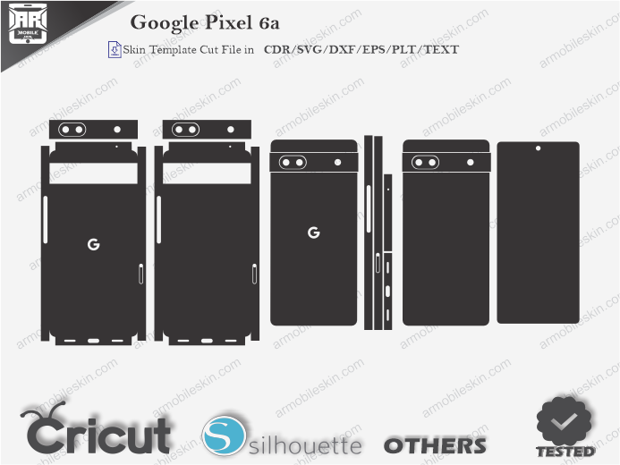 Google Pixel 6a Skin Template Vector