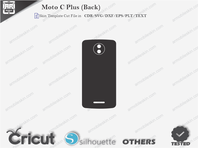 Moto C Plus (Back) Skin Template Vector