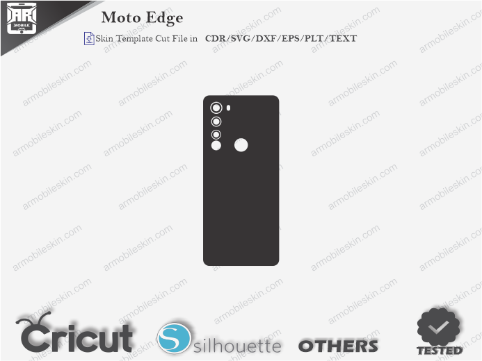 Moto Edge Skin Template Vector