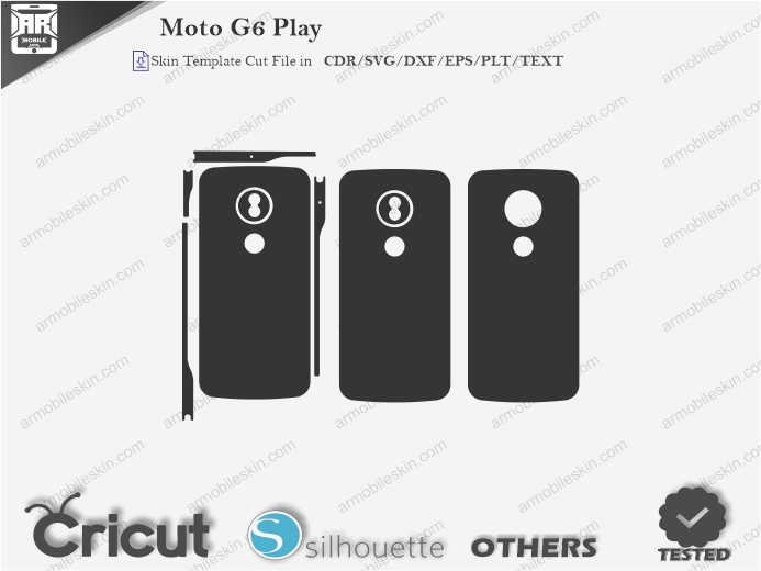 Moto G6 Play Skin Template Vector