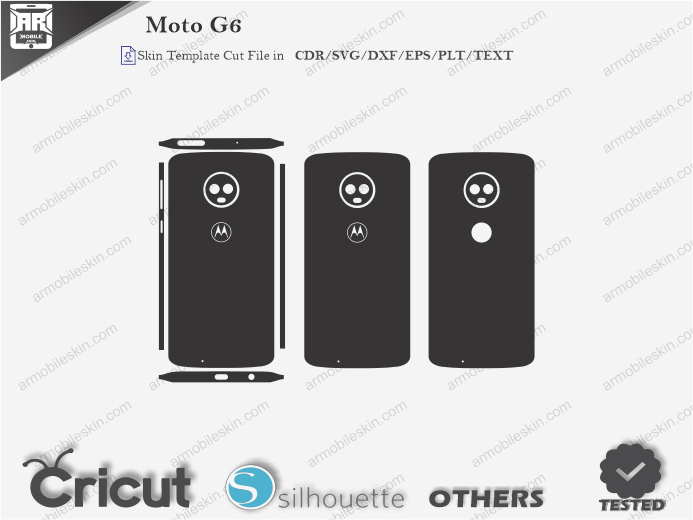 Moto G6 Skin Template Vector