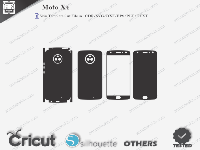 Moto X4 Skin Template Vector