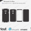Motorola E5 Plus Skin Template Vector
