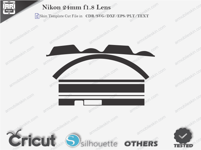 Nikon 24mm f1.8 Lens Skin Template Vector