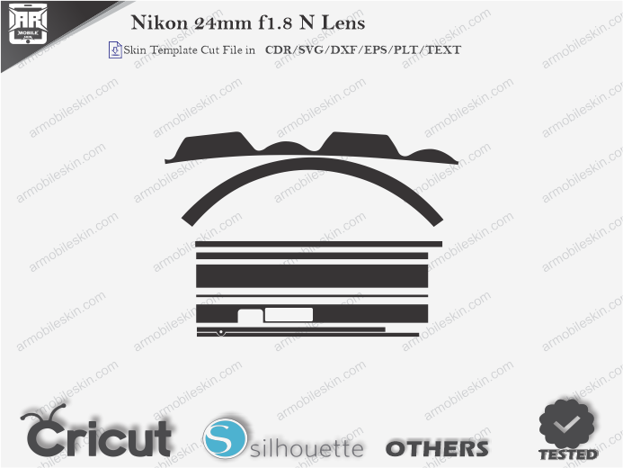 Nikon 24mm f1.8 N Lens Skin Template Vector
