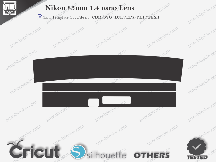 Nikon 85mm 1.4 nano Lens Skin Template Vector