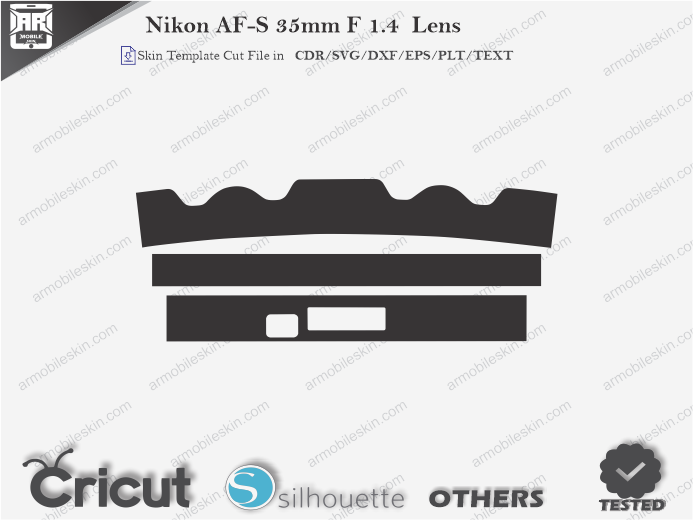 Nikon AF-S 35mm F 1.4 Lens Skin Template Vector