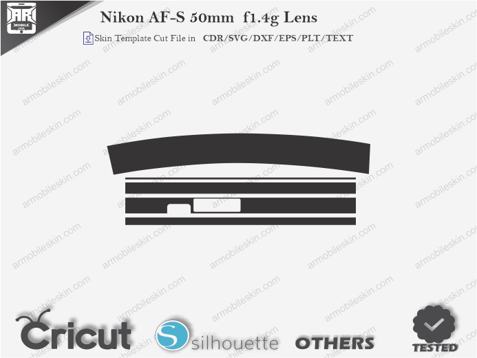 Nikon AF-S 50mm f1.4g Lens Skin Template Vector