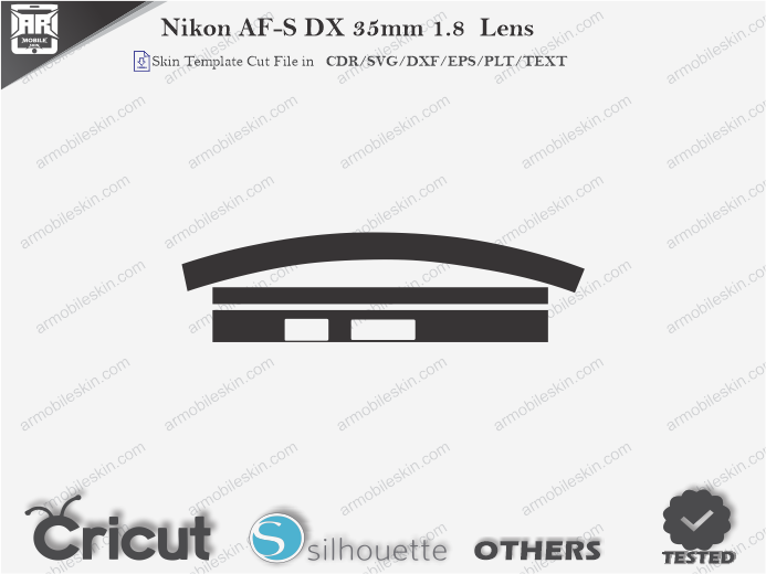 Nikon AF-S DX 35mm 1.8 Lens Skin Template Vector