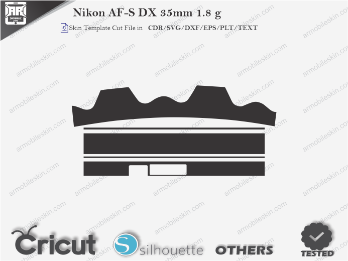 Nikon AF-S DX 35mm 1.8 g Skin Template Vector