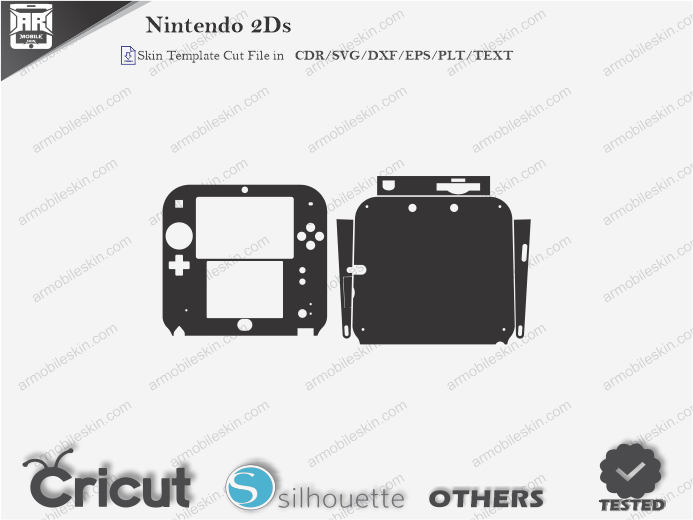 Nintendo 2Ds Skin Template Vector