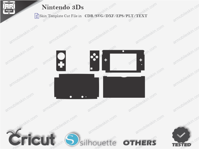 Nintendo 3Ds Skin Template Vector