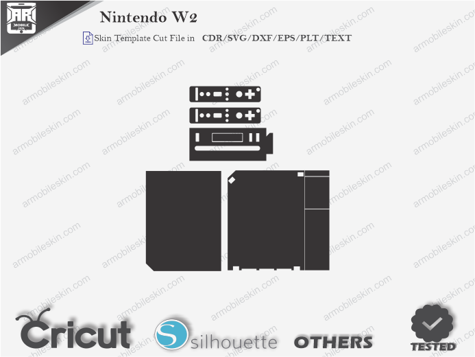 Nintendo W2 Skin Template Vector