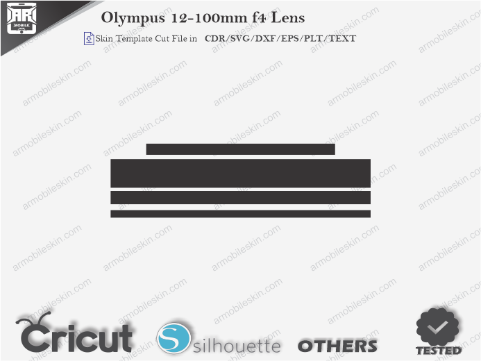 Olympus 12-100mm f4 Lens Skin Template Vector