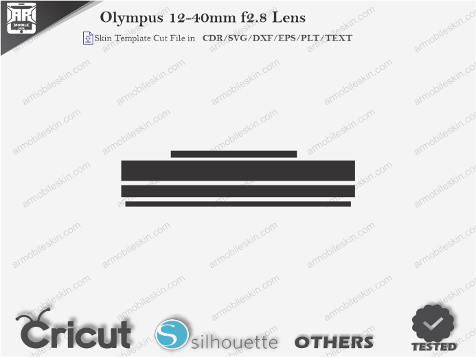 Olympus 12-40mm f2.8 Lens Skin Template Vector