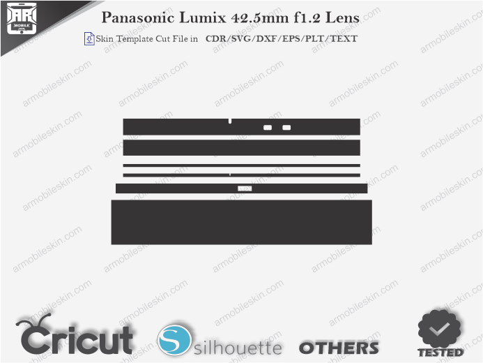 Panasonic Lumix 42.5mm f1.2 Lens Skin Template Vector