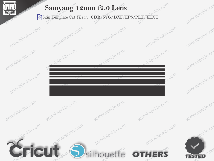Samyang 12mm f2.0 Lens Skin Template Vector