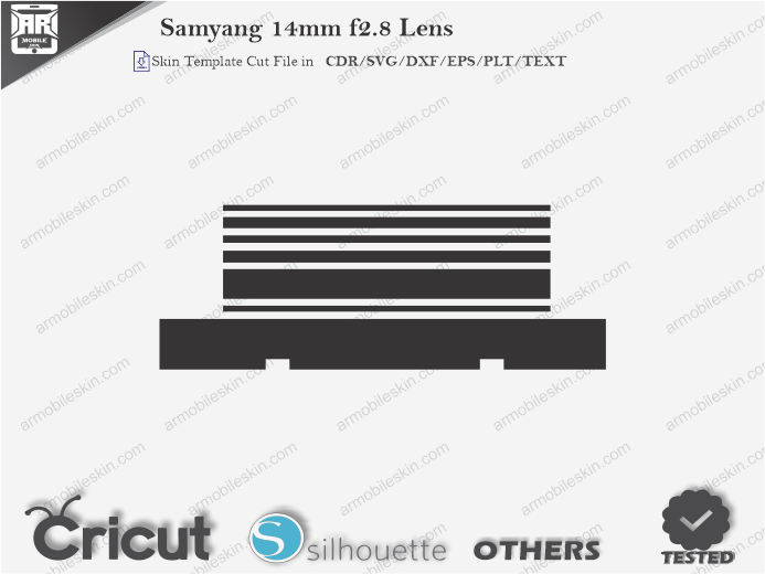 Samyang 14mm f2.8 Lens Skin Template Vector