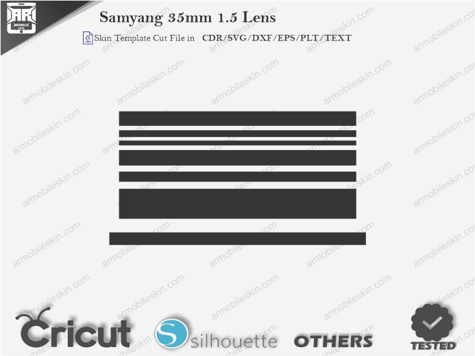 Samyang 35mm 1.5 Lens Skin Template Vector