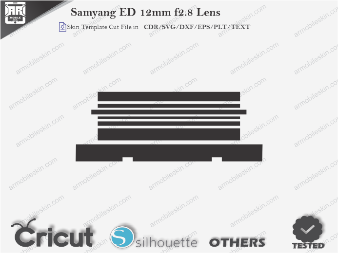 Samyang ED 12mm f2.8 Lens Skin Template Vector