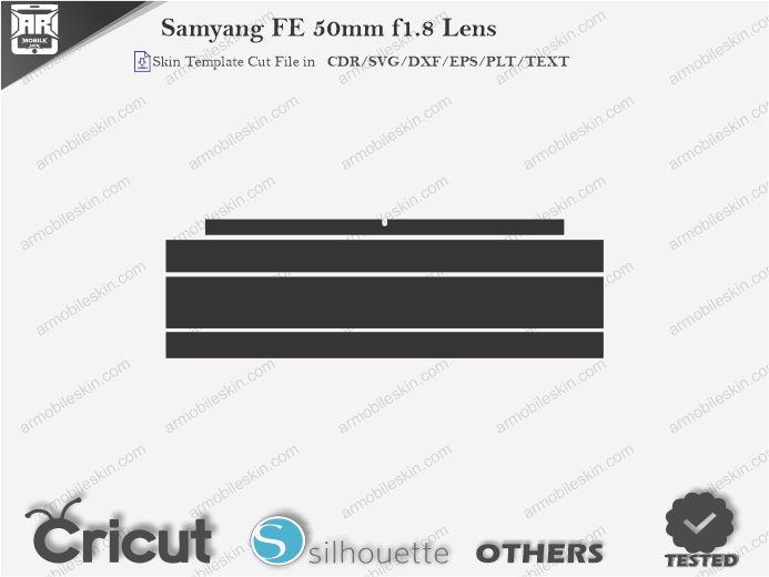 Samyang FE 50mm f1.8 Lens Skin Template Vector