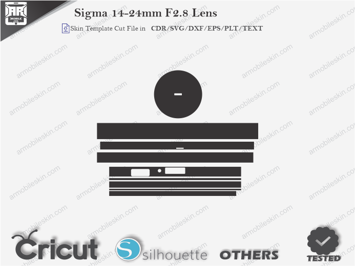 Sigma 14-24mm F2.8 Lens Skin Template Vector