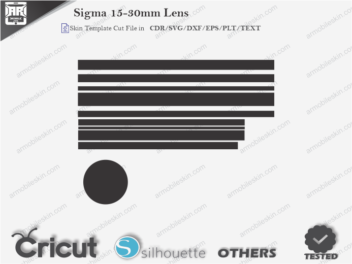 Sigma 15-30mm Lens Skin Template Vector