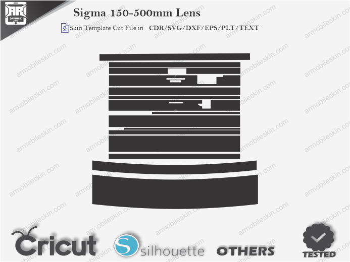 Sigma 150-500mm Lens Skin Template Vector