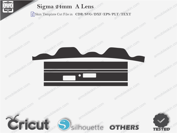 Sigma 24mm A Lens Skin Template Vector