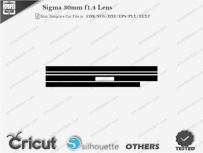 Sigma 30mm f1.4 Lens Skin Template Vector